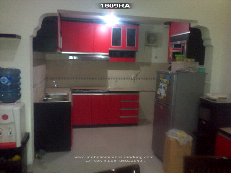 Renovasi Kitchen Set Merah Pak Rozi 1609RA