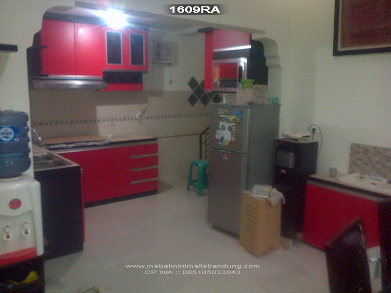 Renovasi Kitchen Set Merah Pak Rozi 1609RA