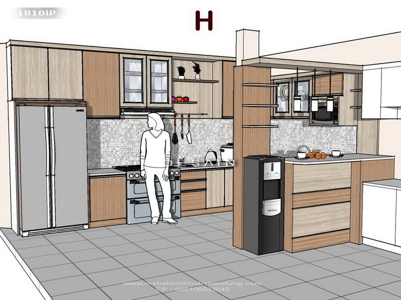 Kitchen Set Chocolate Bu Efiana 1810iP