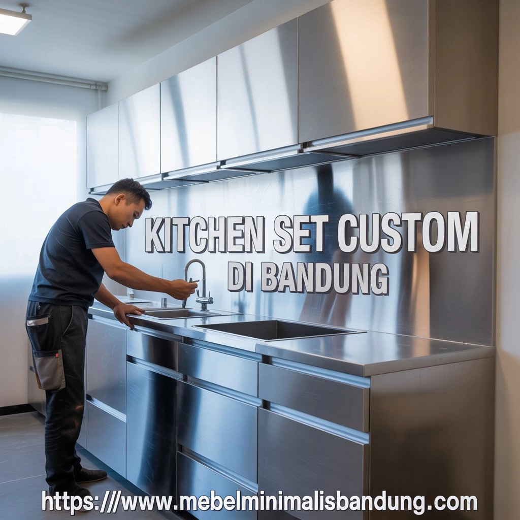 Jual Kitchen Set Minimalis Custom di Cibeunying Kaler Bandung