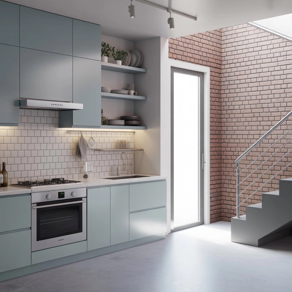 Contoh Kitchen Set Minimalis Aluminium di Cinambo Bandung
