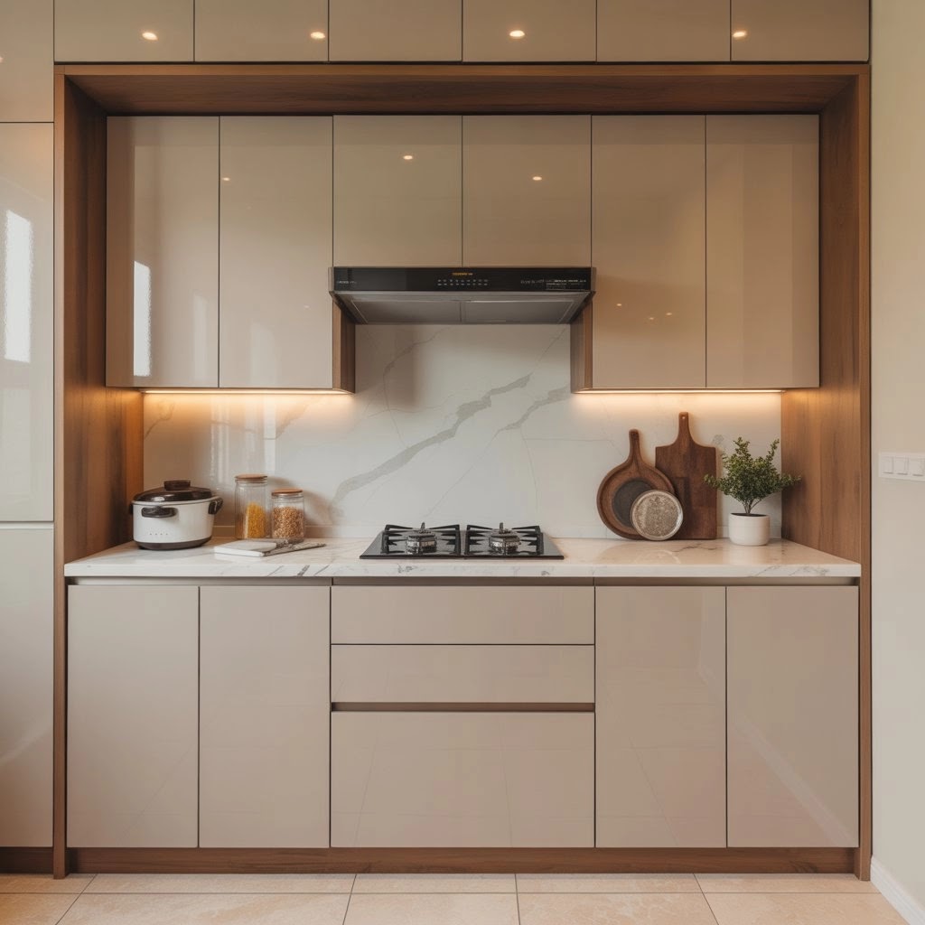 Contoh Kitchen Set Minimalis Aluminium di Cicendo Bandung