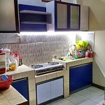 Kitchen Set Minimalis Abu Hitam Bu Yani 1802RU