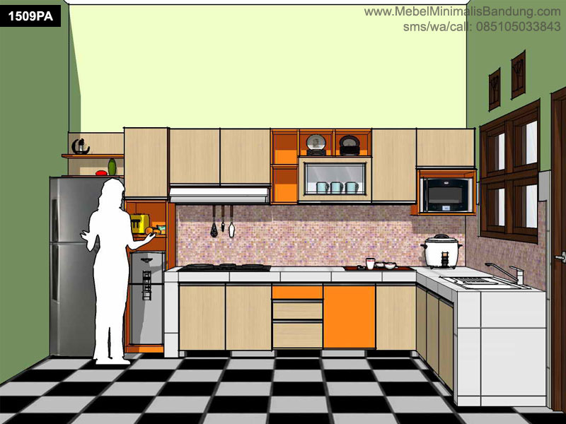 Kitchen Set Jingga Kayu 1509PA