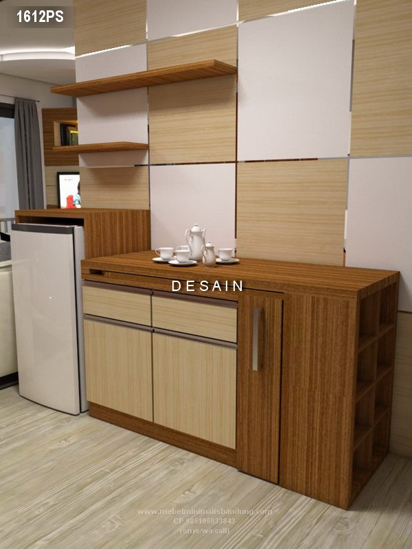 Minibar Minimalis Apartement Pak Haris 1612PS