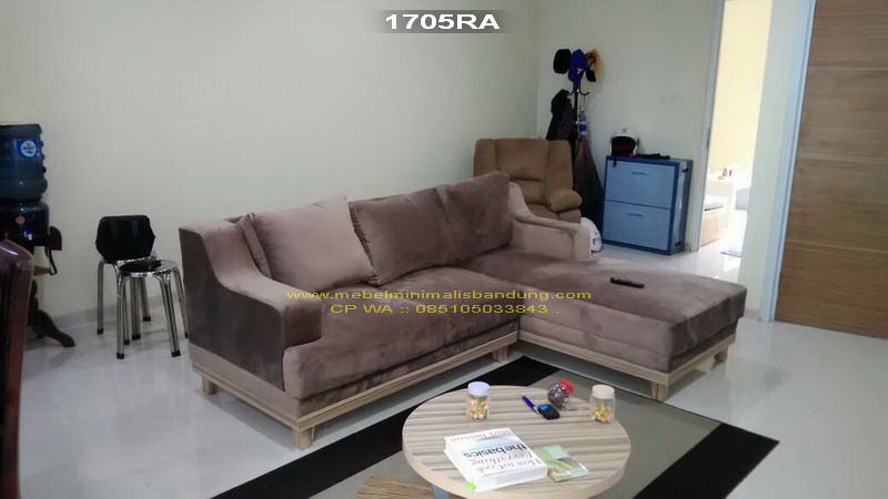 Sofa Leter L Minimalis Pak Tulus 1705RA
