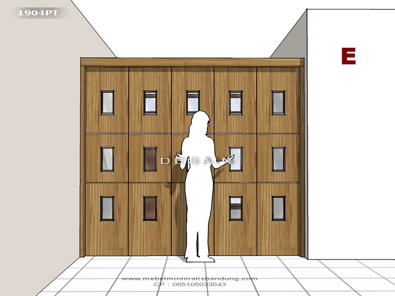 Partisi Pintu Putih Bu Frida 1904PT
