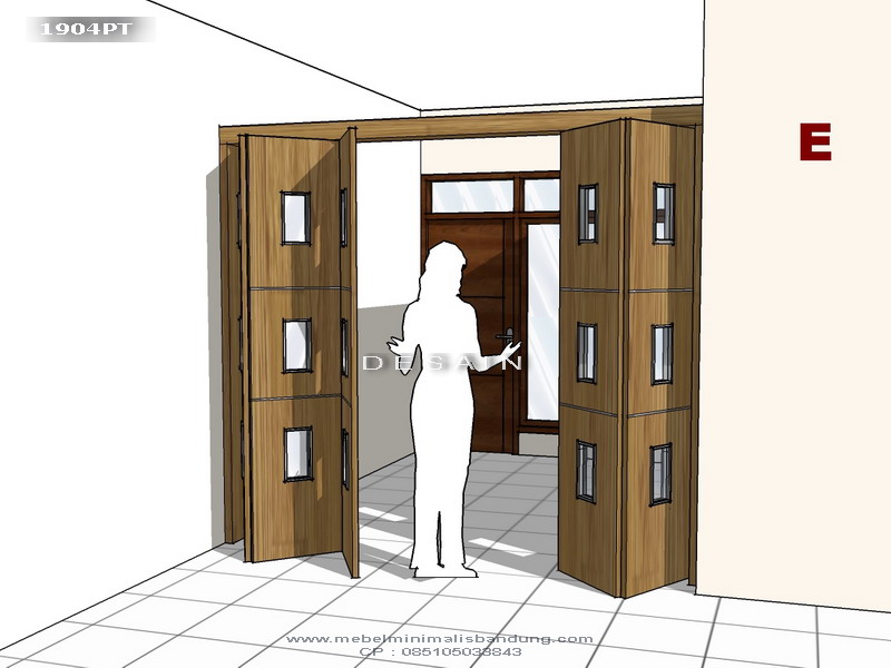 Partisi Pintu Putih Bu Frida 1904PT