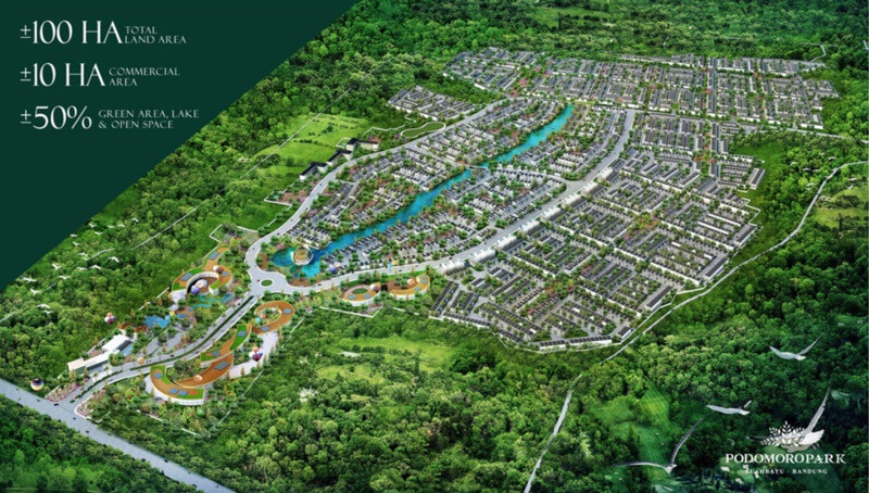 Perumahan Baru Podomoro Park Bandung di Buah Batu