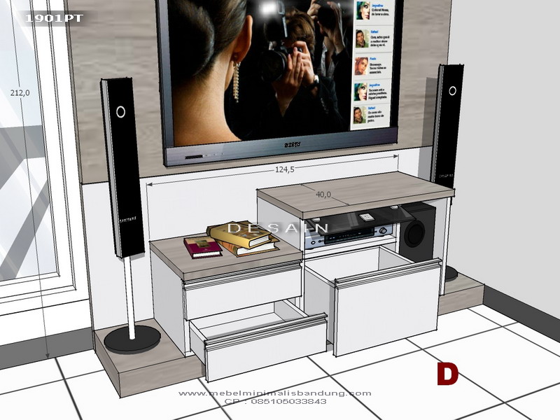 Rak TV Minimalis Bu Rita - 1901PT