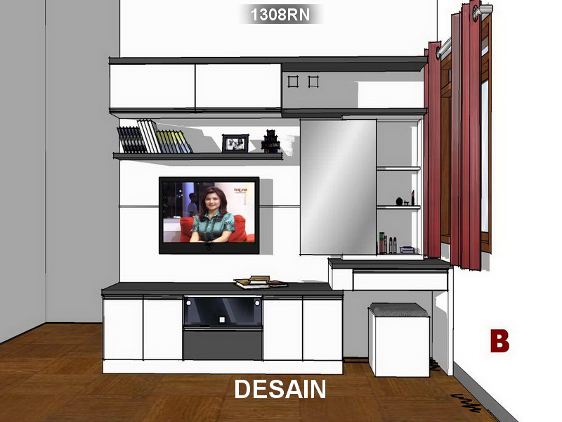 Kamar Set Putih Abu Bu Inna 1803RN