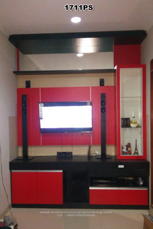 Rak TV Merah Hitam Bu Ida 1711PS