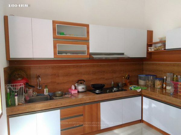 Kitchen Set Top Table Coklat Bu Eva 1804RN