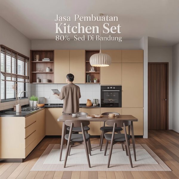 Jual Kitchen Set Minimalis Custom di Sukajadi Bandung